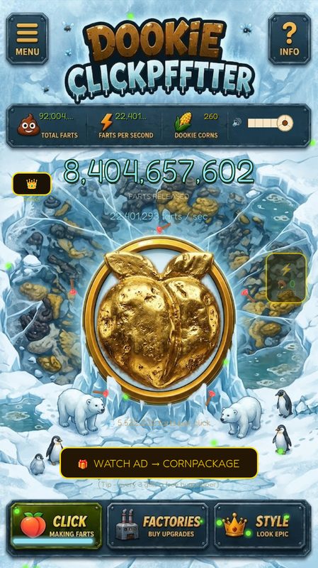 Golden clicker on tundra theme